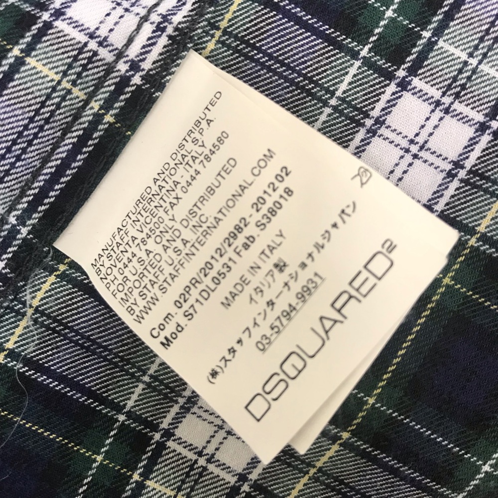 Dsquared2 Multi Plaid Button Down Shirt - Picture 7 of 8